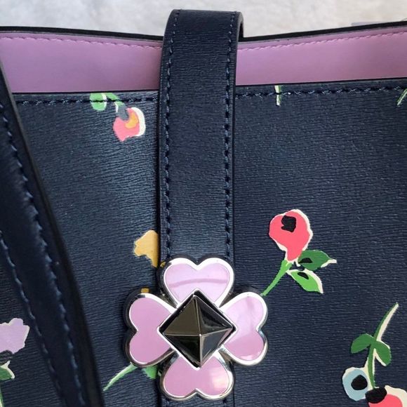 Kate Spade Kaci wildflower ditsy tote  blue multi - Picture 5 of 5